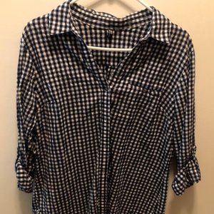KUT from the kloth blue and white button down